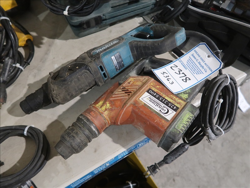LOT, (1) MAKITA HR2475 CONCRETE DRILL & (1) HILTI TE15 CONCRETE MAX