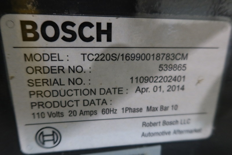 BOSCH TC220S MARYSVILLE TOOLS & EQUIPMENT ONLINE AUCTION James G