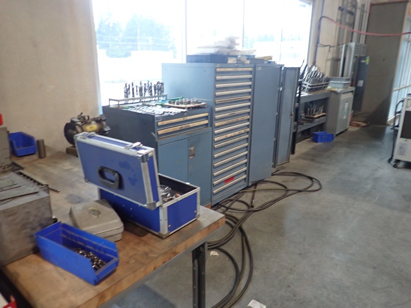 DRILL SHARPENER, REAMERS, DRILLS, COLLETS, VISE, CHUCKS, TOOL HOLDERS