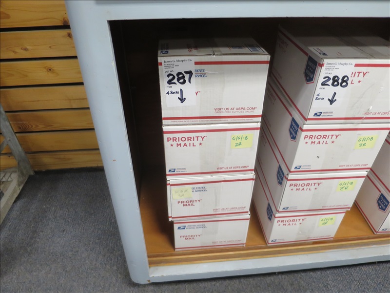 LOT, ASSORTED USED US & FOREIGN BULK STAMPS IN THESE (4) BOXES STAMP